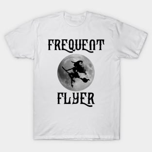 Frequent Flyer Funny Halloween Witch Costume T-Shirt